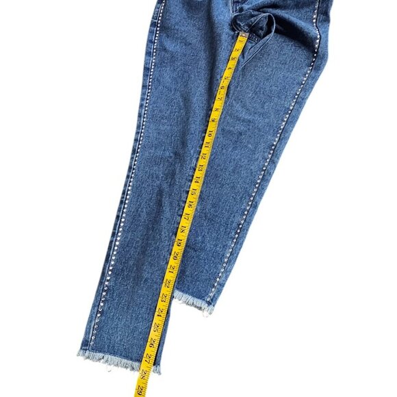 Dolls Kill x Bratz Womens Heart Pocket, Rhinestone Jeans, Y2K, Bling, Size XS - Picture 6 of 11